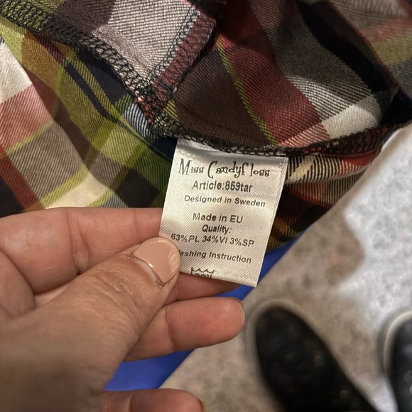 Miss Candyfloss Plaid Swing Skirt - Picture 13 of 13